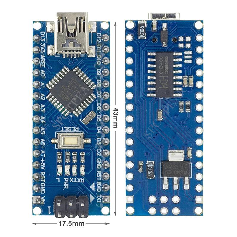 ATMEGA328P Nano-Entwicklungsboard mit Typ-C/Micro-USB für Arduino