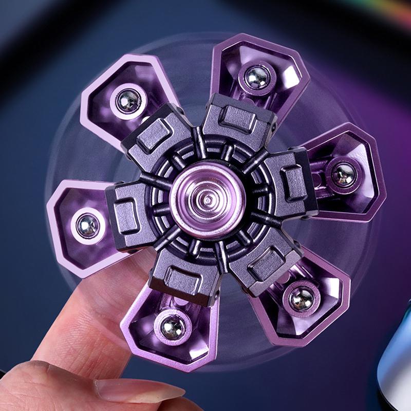 Spinner Explosive Mechanical Explosive Fingertip Gyro Toy Decompression Deformation Finger Gyro