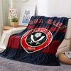 Custom Name Sheffield United Flannel Blanket, High quality Comfortable for All Seasons, Home Decor, Warmth and Comfort