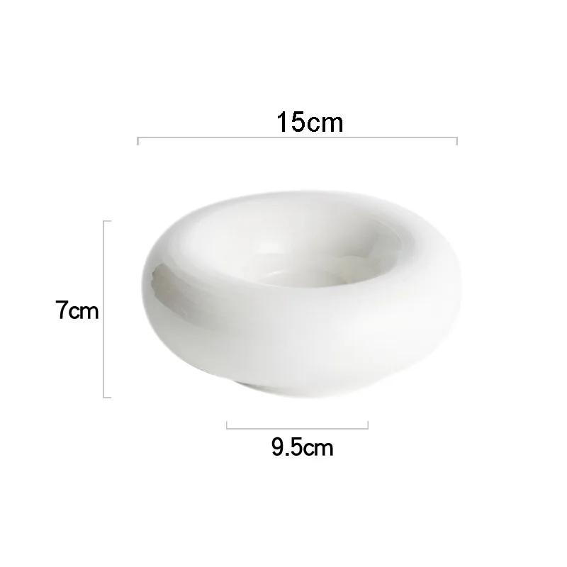 Creative White Ceramic Tableware Salad Dessert Bowl Snack Plate Household Table Decoration Cake Plate Kitchen Utensils Porcelain
