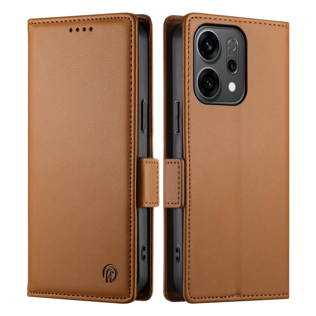 For Oppo Reno14 5G (Global) Stand Case PU Leather Wallet Phone Cover