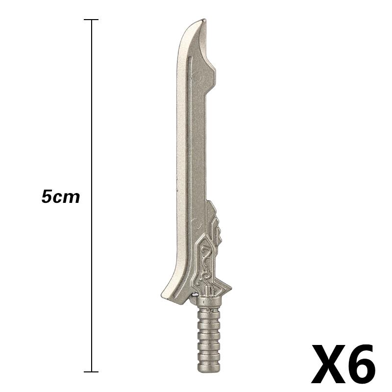MOC Medieval Building Block Soldier Figure Weapon Accessories Battle Axe Bow Arrow Sword Sheath Shield Assembly Puzzle Brick Toy