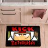 Kick Buttowski Flannel Kitchen Floor Mat Absorbent Non-Slip Soft Standing Mat Washable Comfortable Kitchen Rug for Home Sink Laundry