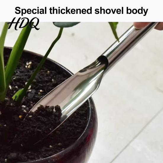 Corrosion Resistant Garden Tool Stainless Steel Trowel Narrow Pointed Gardening Hand Shovel Lightweight Digging Spade for Planting Weeding,