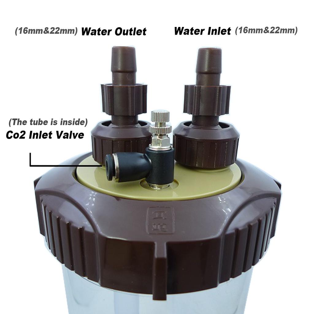 2500ML Klarer CO2 Atomizer Externer Turbo Super Diffusor Atomizer Aquarium Wassertank Wasserpflanze Aquarium Landschaft Aquatisch