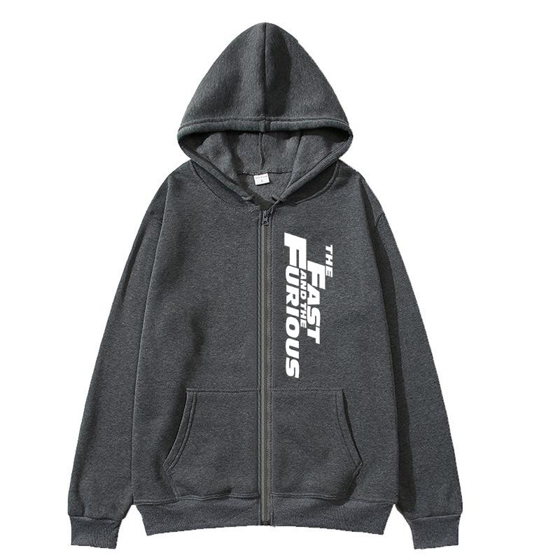 Women Zip Hoodie Pocket Long Sleeve Oversize  Printing Women Sweatshirt Autumn Winter Loose High Quality Zip Hoodies Letter styles Hooded