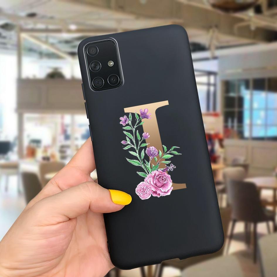 A51 Cute Letters Phone Case For Samsung Galaxy A51 Cover SM-A515F Slim Frosted Shield Matte Fundas For Samsung A51 A 51 5G Cases