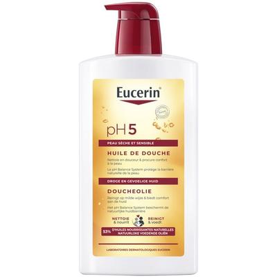 Shower Oil - Eucerin - PH5 - Sensitive Skin - 1L - Pump Bottle