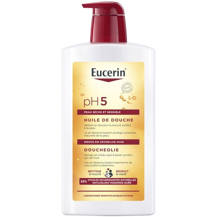 Huile de Douche - Eucerin - PH5 - Peaux Sensibles - 1L - Flacon-Pompe