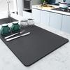 Nordic Minimalist Heat-Resistant Non-Slip Solid Color Tech Cloth Kitchen Drain Mat