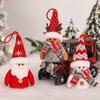 Iikuru Christmas Tree Ornament Santa LED Decorations Set, Claus, Snowman, Reindeer, Felt, (ya170)