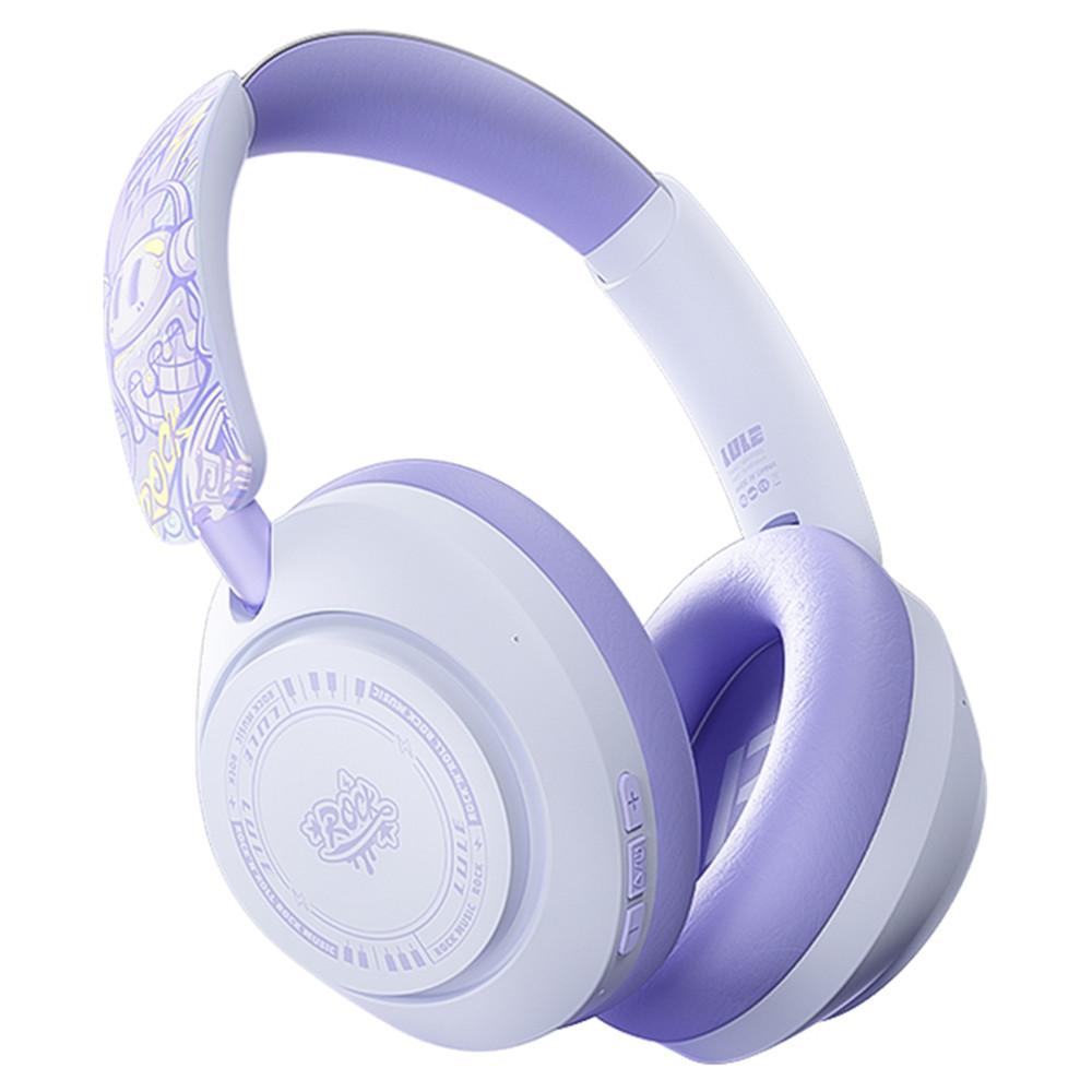 

Навушники EL-GT3 з підтримкою Bluetooth, з функцією активного шумозаглушення (ANC), накладні, бездротова гарнітура ( Стандартна версія ) Purple