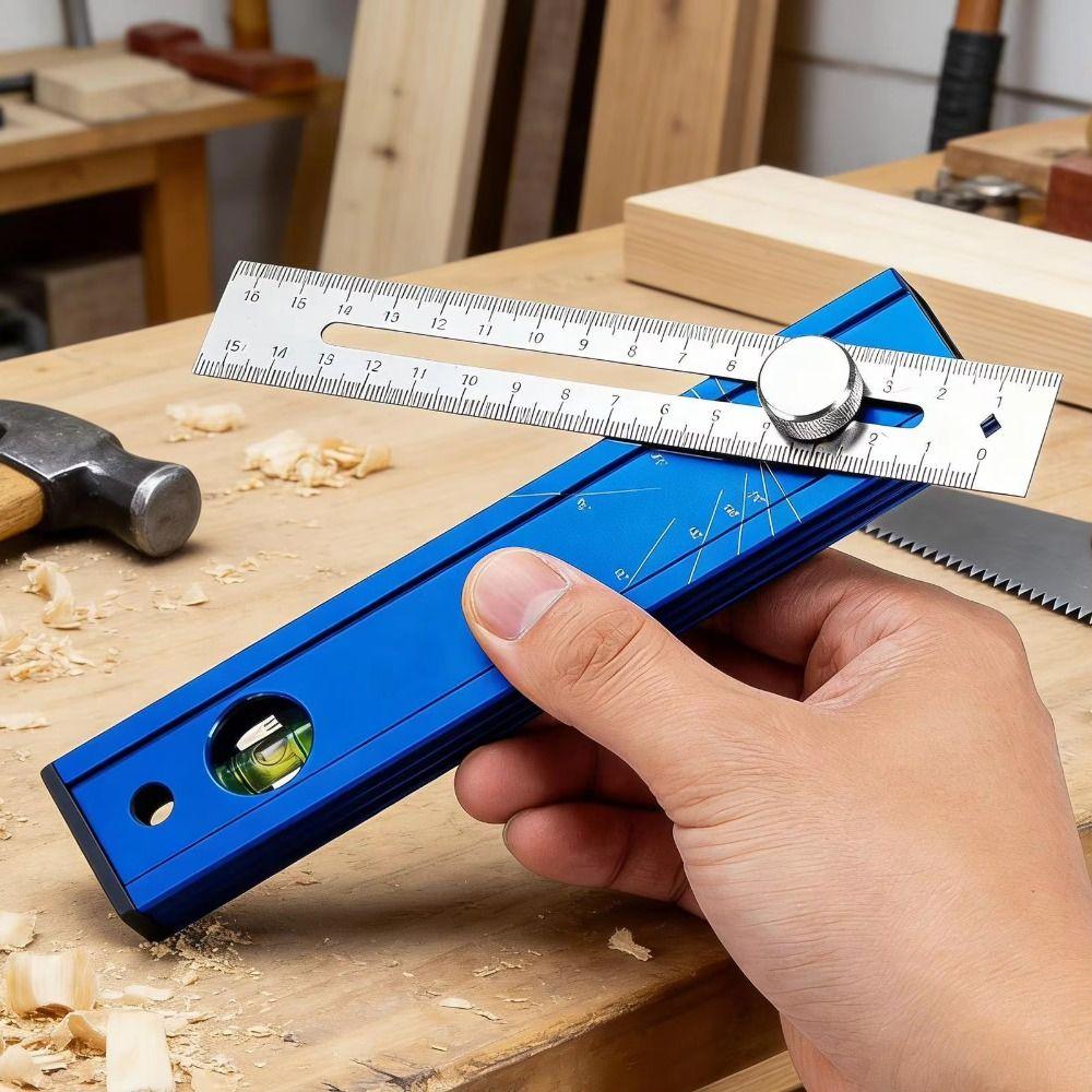 Adjustable Knob Scriber Marking Tools Aluminum Zinc Zinc Alloy Folding Measuring Ruler  Door Installation