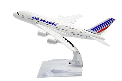 TANG DYNASTY 1/400 16cm Air France Airbus A380 Alloy Airplane Model Toy
