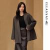 2025 Autumn Merino Wool Blend Mid-Length Coat EWB364D01100