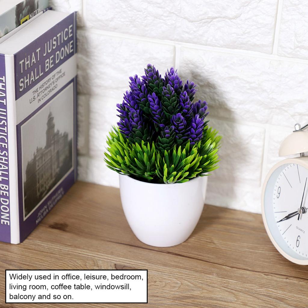 Artificial Bonsai Fake Flower Potted Plant Decor