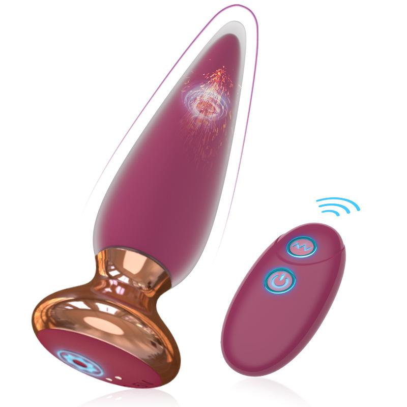 Vibrator anal Jucărie sexuală pentru bărbați și femei Plug anal cu telecomandă fără fir Masaj de prostată masculin Vagin Dildo cu punct G Vibrator anus Plug anal