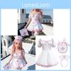 Japanese Anime Nurse Cosplay Costume With Pleated Dress For Women