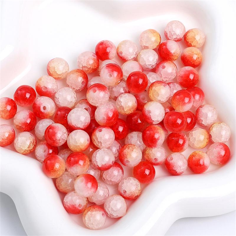 10mm Round Glass Beads: Hand-Woven Bracelet & Necklace DIY Material, Handmade Accessories