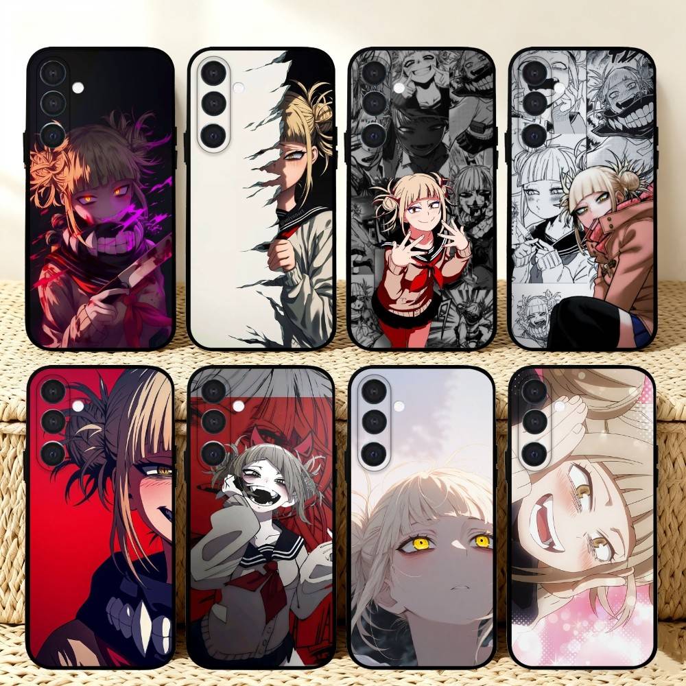 Anime My Hero H-Himiko Toga Phone Case For Samsung A73,72,71,A52,51,40,41,A22,A32,31,A13, Soft Black Shell