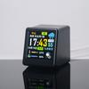 Mini Wifi Alarm Clock Weather Temperature Humidity Time Display Smart Small Alarm Clock Portable Desk Clock Home Decorations