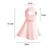 Summer neck and sun protection mask, breathable ice silk mask driving mask UV resistant riding mask men's and women's mask