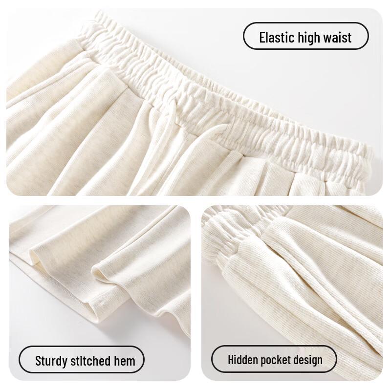 JEANSWEST Women's Faux Cashmere High-Waisted Loose Wide-Leg Knit Pants