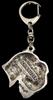 Schnauzer - Silver-plated Key Ring with a Dog In a Gift Box, Handbag Decoration, Backpack Pendant by Art-Dog Brand