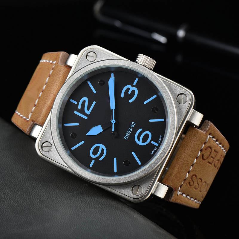 Men'S High Quality Square Mechanical Br Home Watch Fully Automatic Men'S Watch