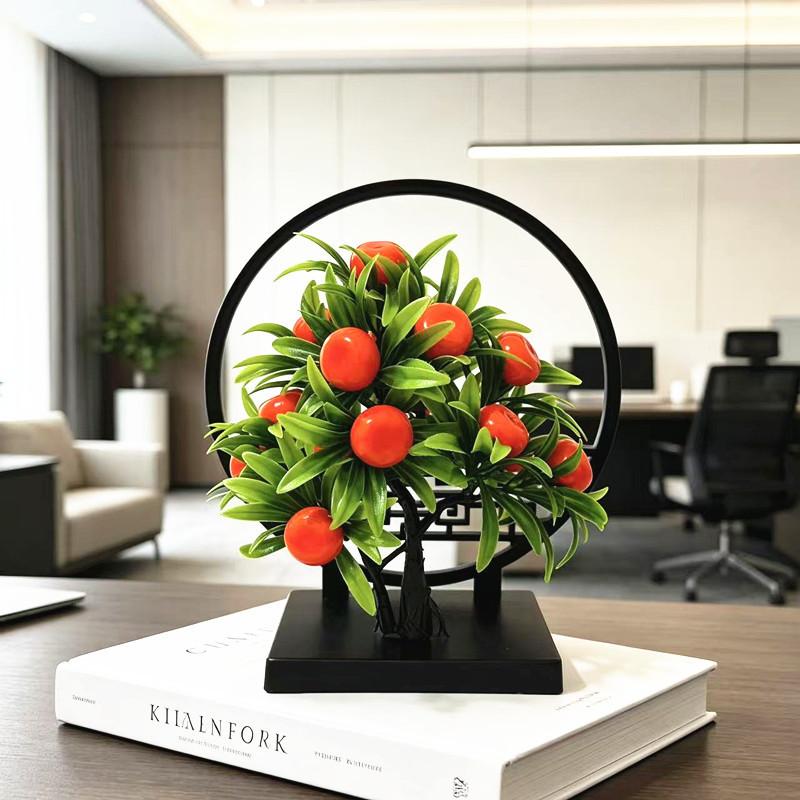 Fruits Tree Artificial Bonsai Plant For Home Decor Gift For Housewarming