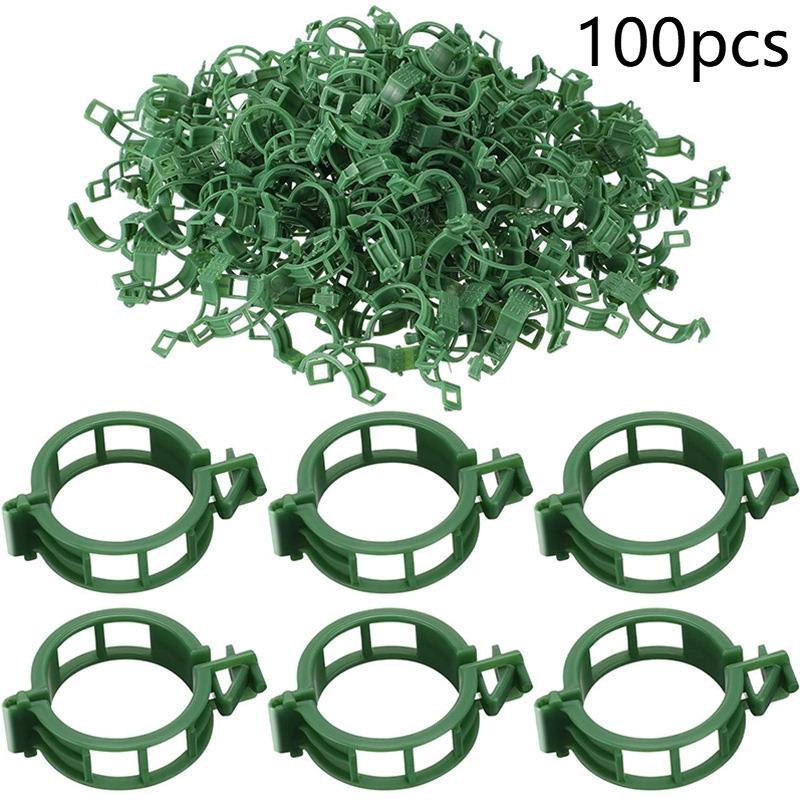 Tomato Vine Support Clips 80 Pieces Plant Climbing Fixing Clips for Trellis Greenhouse Gardening