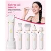 Bikini Trimmer for Women - 5 In 1 Electric Razors for Ladys Pubic Facial Nose Body Leg Hair Removal, Waterproof Electric Shaver for Women Private