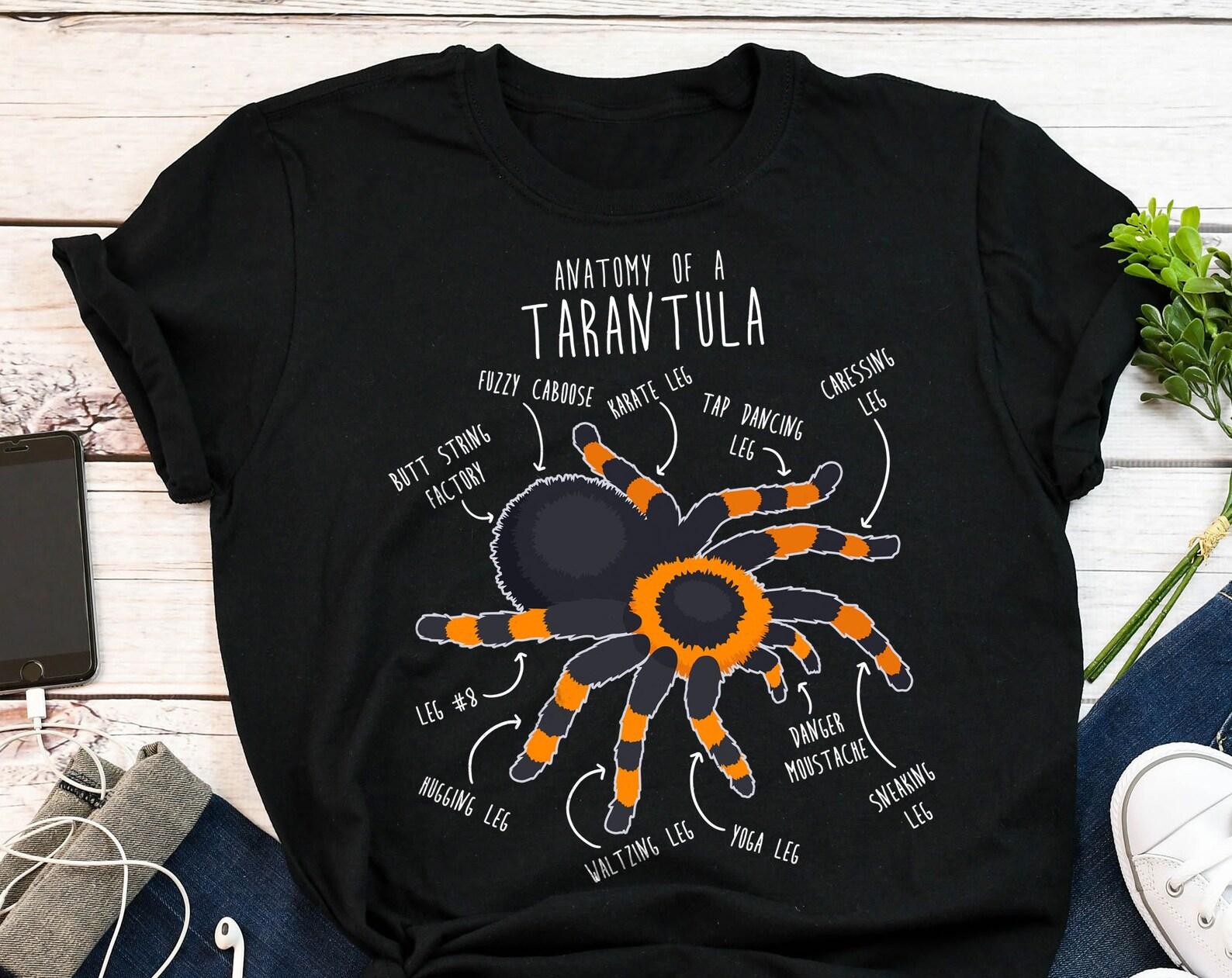 Tarantula Shirt, , , Funny Spider Lover Gift, Cute Mexican Redknee Tarantula T-shirt, Red Knee Tarantula Arachnid Pet Spider Mom Dad 100