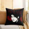 The CCure Rock Band Cushion Cover Silky Short Plush Invisible Zipper Dustproof Sofa Pillow Case For Home Decor