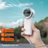 USB Handheld High-Speed Fan with Digital Display - Portable Mini Turbo for Strong Outdoor Wind.