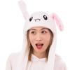 Bunny Ears Plush Hat Cute Bunny Hats Moving Ear Rabbit Hat with Moving Ears Cute Soft Plush EMA