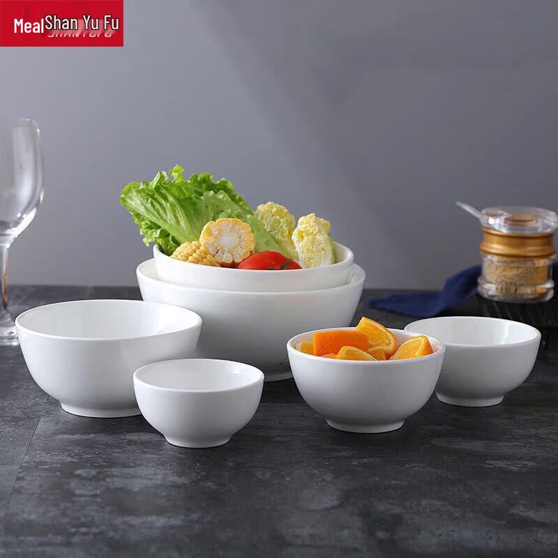 Shen Yufu Ceramic Straight-Mouth Soup & Rice Bowl