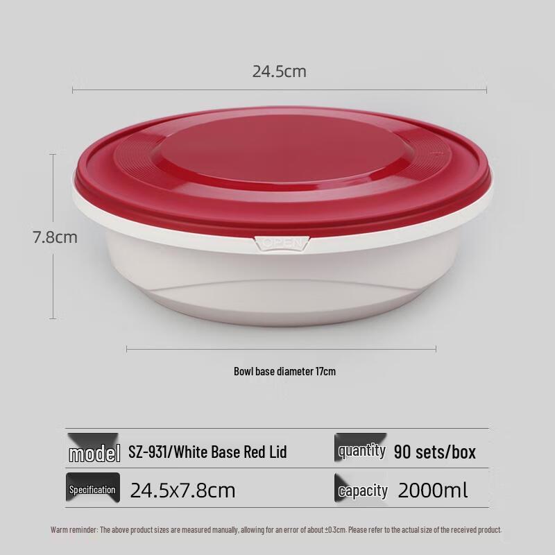 Handunyou Disposable Lock-Buckle Food Containers