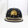 Stylish Rivet Baseball Hat with Adjustable Buckle Duckbill Hat Punk Hip Hop Hat Men Baseball Hat For Party Music Concert