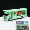 Alloy Simulation Trailer Double Decker Truck Tractor Model Toy Collection For