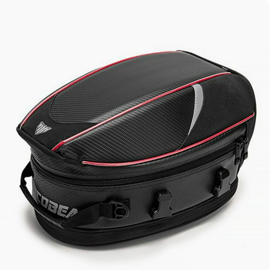 Motorcycle Tail Bag Large Capacity Motorbike Rear Seat Bag Moto Biker Helmet Bag Waterproof Motorcycle Back Seat Bag