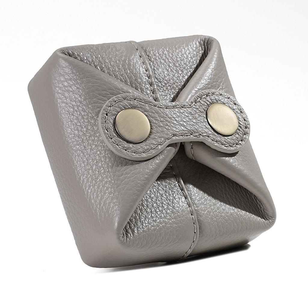 Japan And Korea Lipstick Storage Bag, Multi-Functional Earphones, Small Bean Bag, Cowhide Fashion, Portable Coin Change Bag, Urban Simplicity