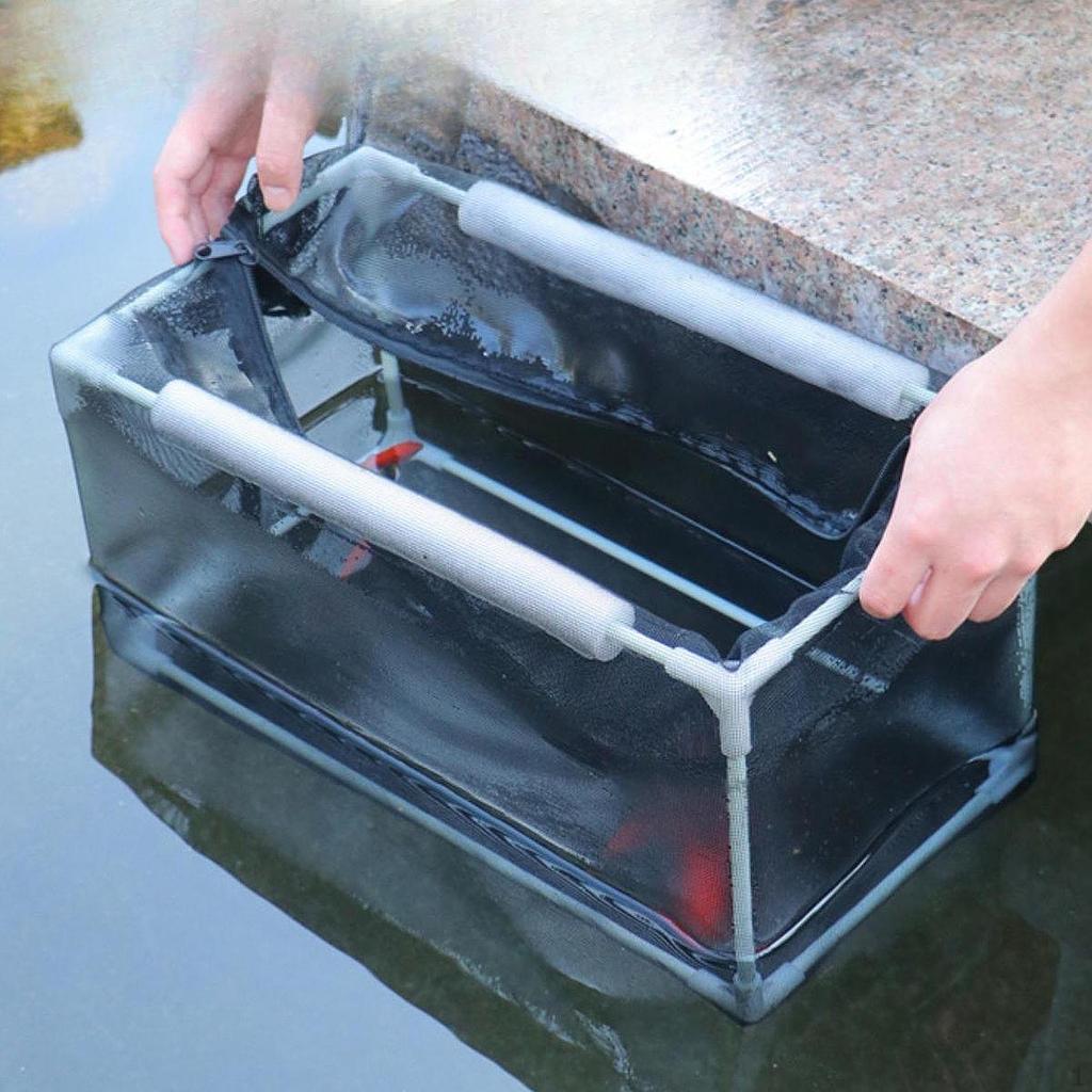 Aquarium Breeder Net Isolation Box Nylon Mesh Plastic Frame for Newborn Small Fish Easily Install