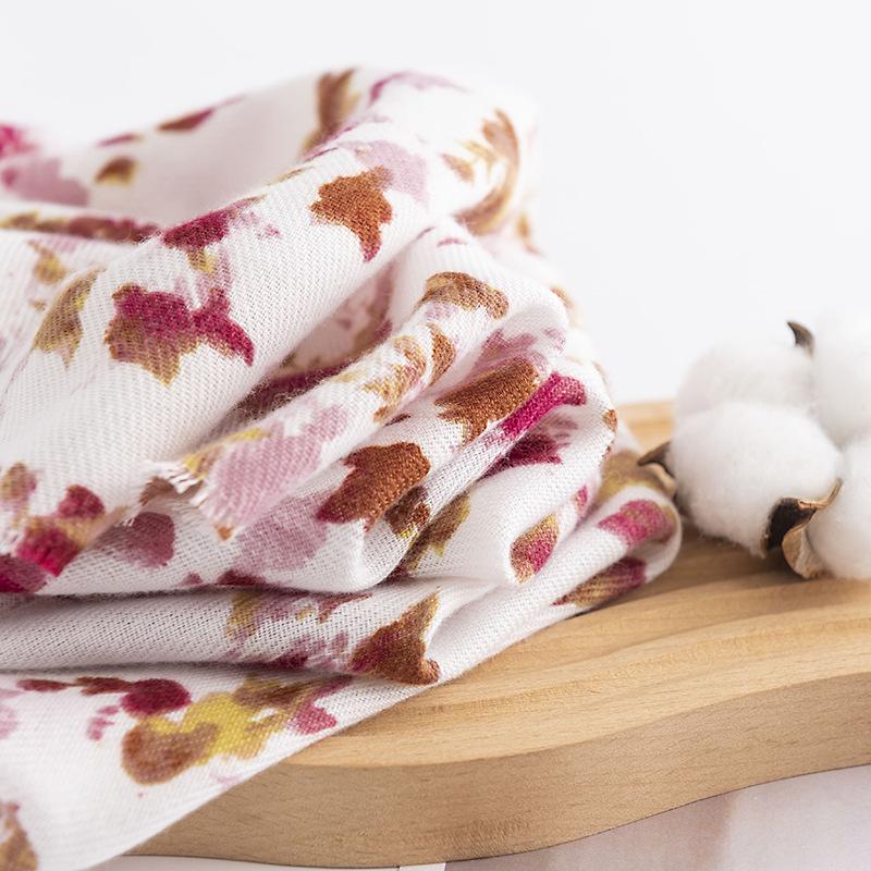 Elegant and Fashionable Printed Imitation Cashmere Scarf for Women Winter Long Commuter Neck Protector Cold Scarf Warm Shawl