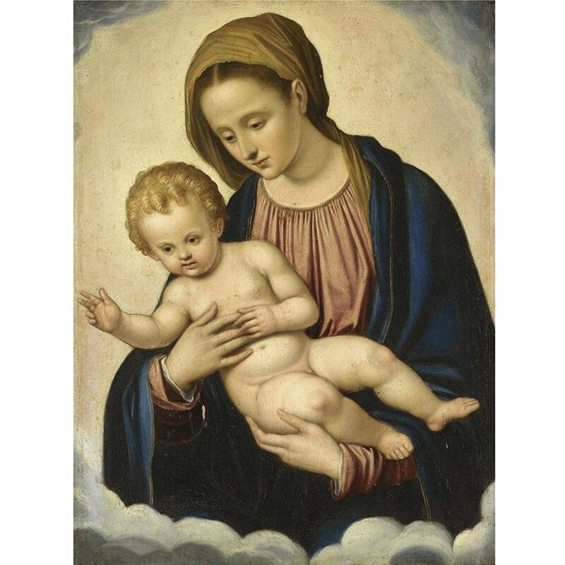 DIY Religious Icon 5D Diamond Painting Full Drill Cartoon Diamond Embroidery Cross Stitch Mosaic Rhinestone Home Decor