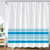 Black And White Striped Shower Curtain Creative Simple Line Geometric Bath Curtains Modern Fabric Print Home Bathroom Decor Sets