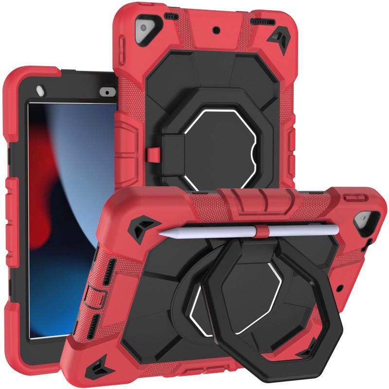 3in1 Shockproof Case IPad 7/8/9th Gen 10.2 Inch 360 Rotation Stand Hand Strap PCSilicone Cover