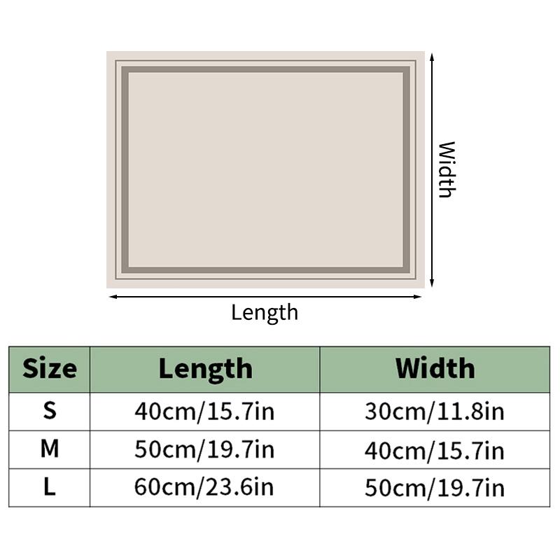 Nordic Washing Machine Dust Cover Dustproof Diatomite Mat Drain Pad Table Dish Drainer Coffee Drain Pad Anti Slip Bath Door Rug
