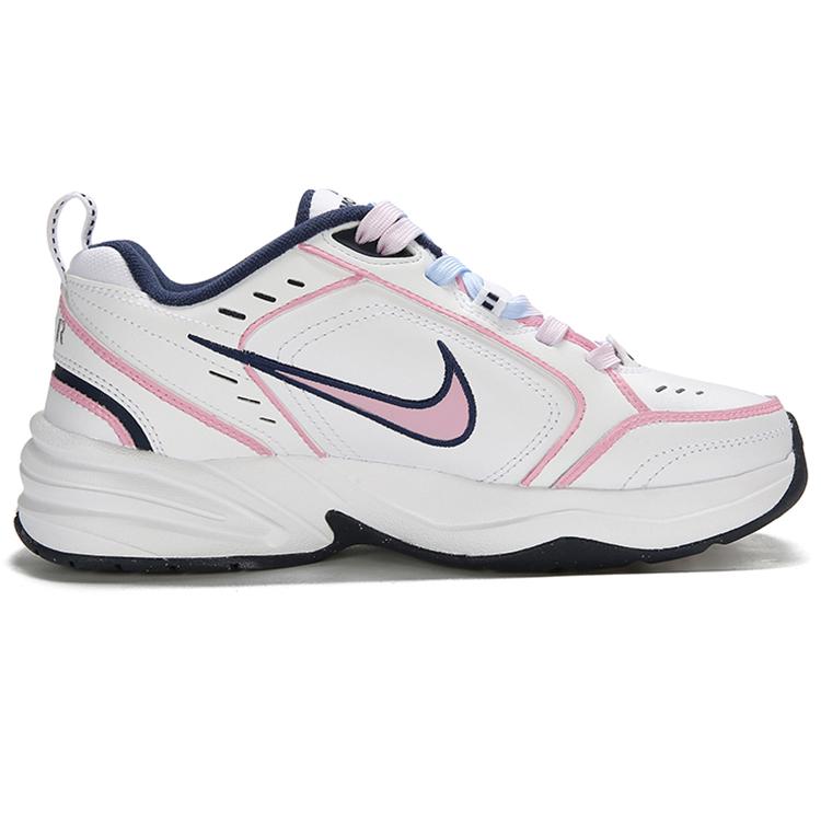Nike Air Monarch 4 Pu Support Low Top Chunky Sneakers Unisex Pink Blue White 415445-102(TeamFive-)