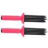 Portable Hair Fluffy 2pcs Round Hair Brush Anti‑Slip Hair Curler 17 Comb Teeth Hairstyling Tools Travel Personal Use for Home Hair Salon